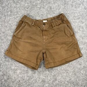Bearbottom Shorts Mens M Brown Chino Elastic Waist Stretch Casual Outdoor 28x5